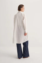 Ecru Organic Cotton Long Shirt