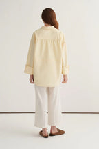 Butter Yellow Oversized Button Shirt