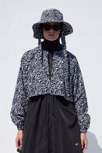 Windbreaker 3-piece hijab swimsuit set zebra