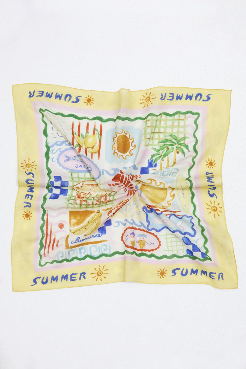 Patterned cotton scarf summer dream