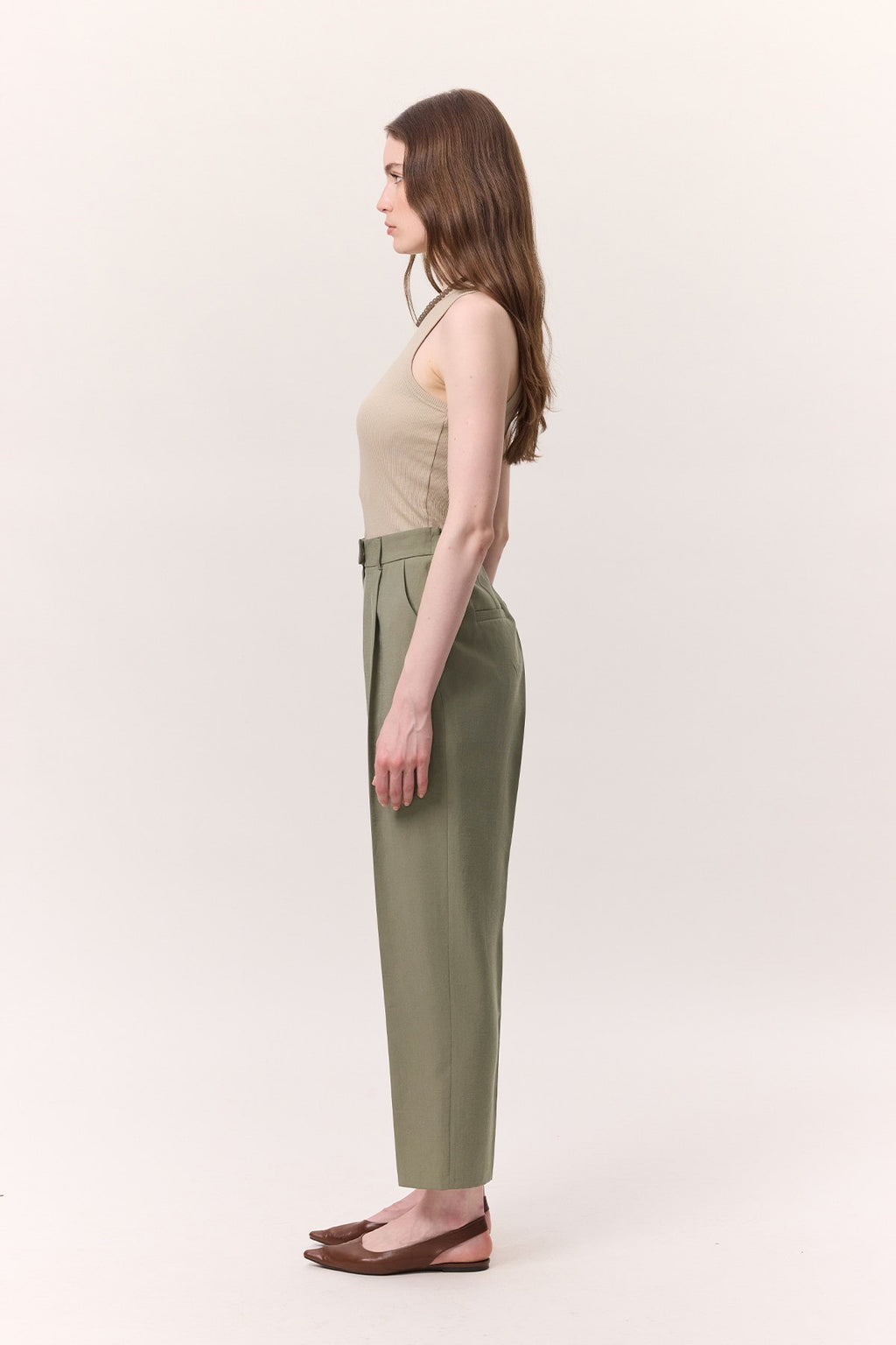 Tencel sage green suit