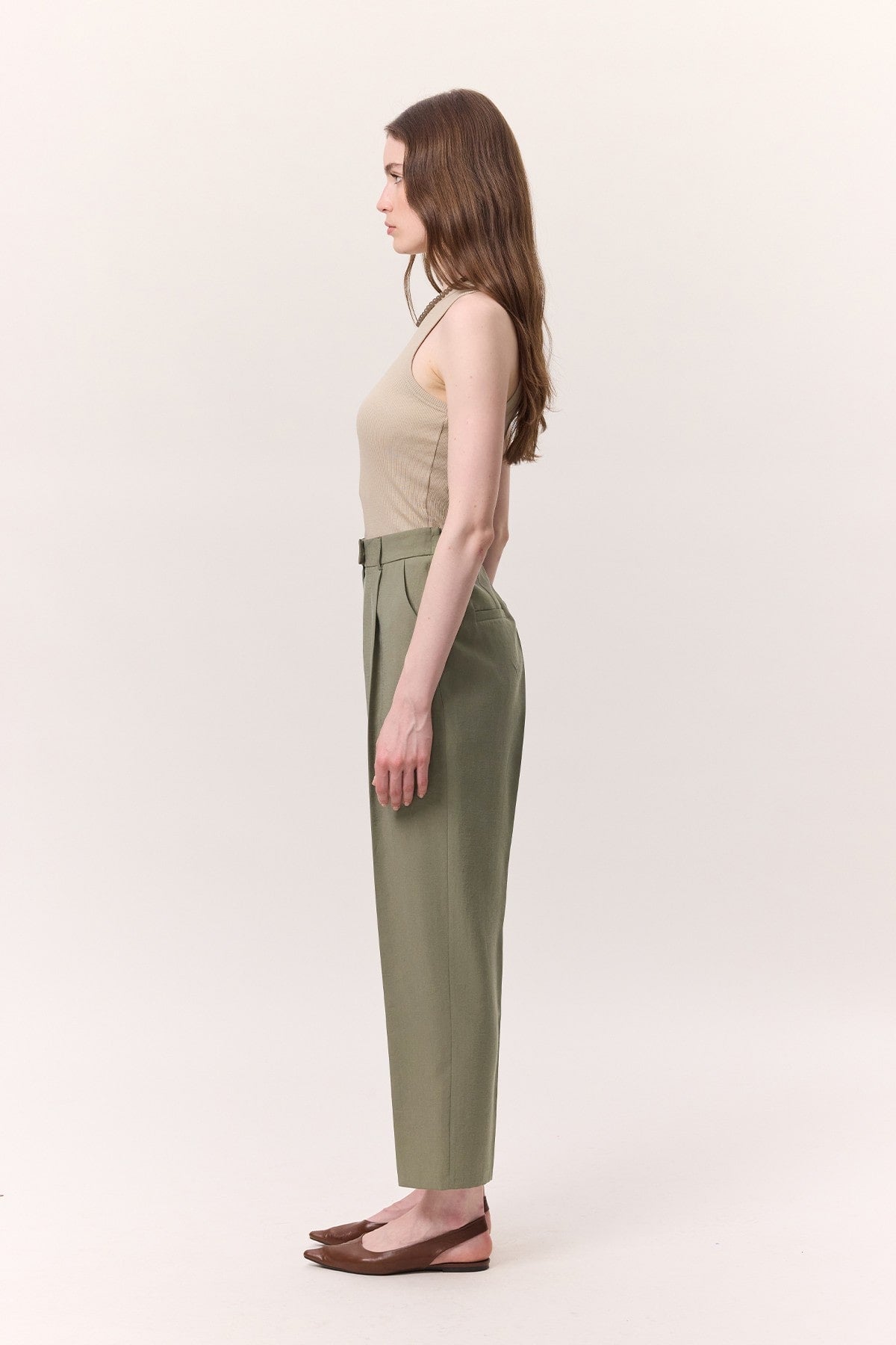 Tencel sage green suit