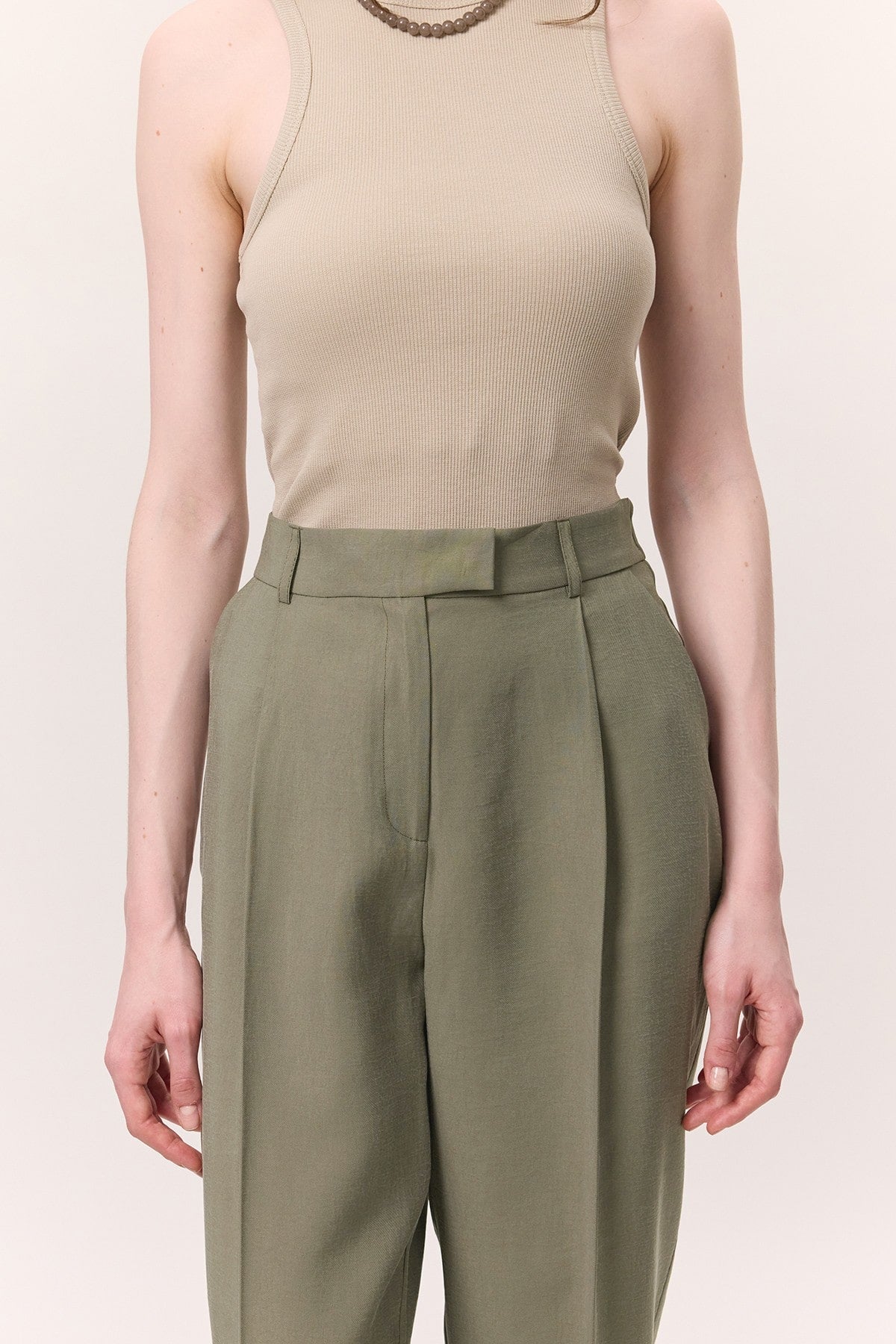 Tencel sage green suit