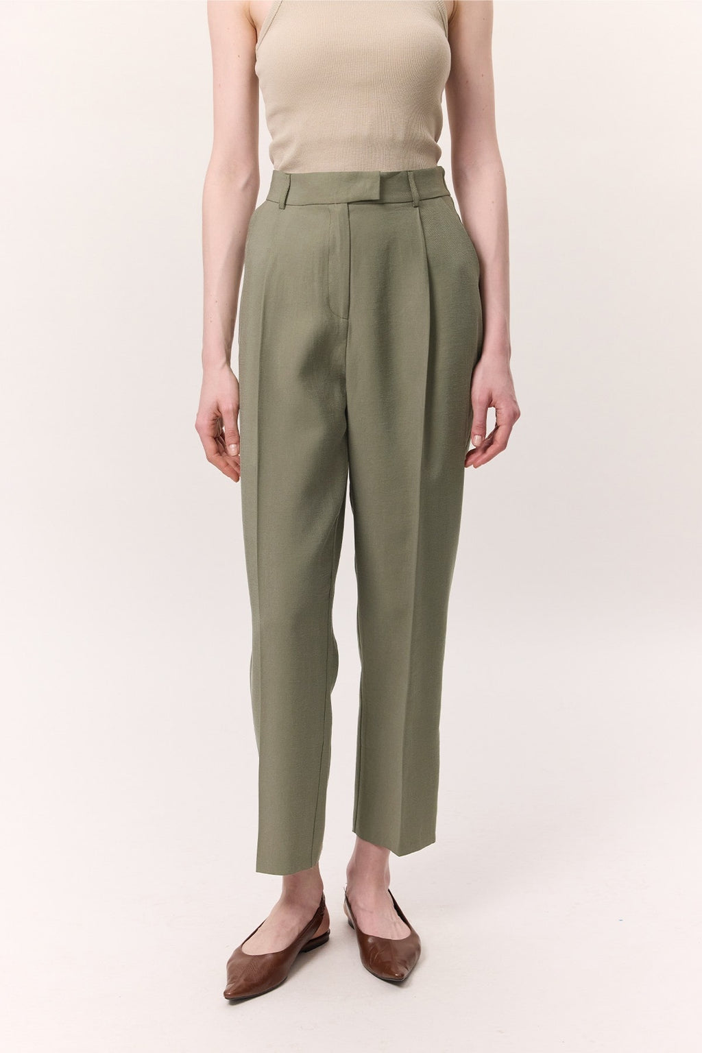 Tencel sage green suit