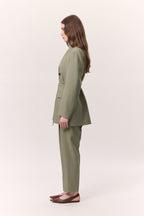 Tencel sage green suit