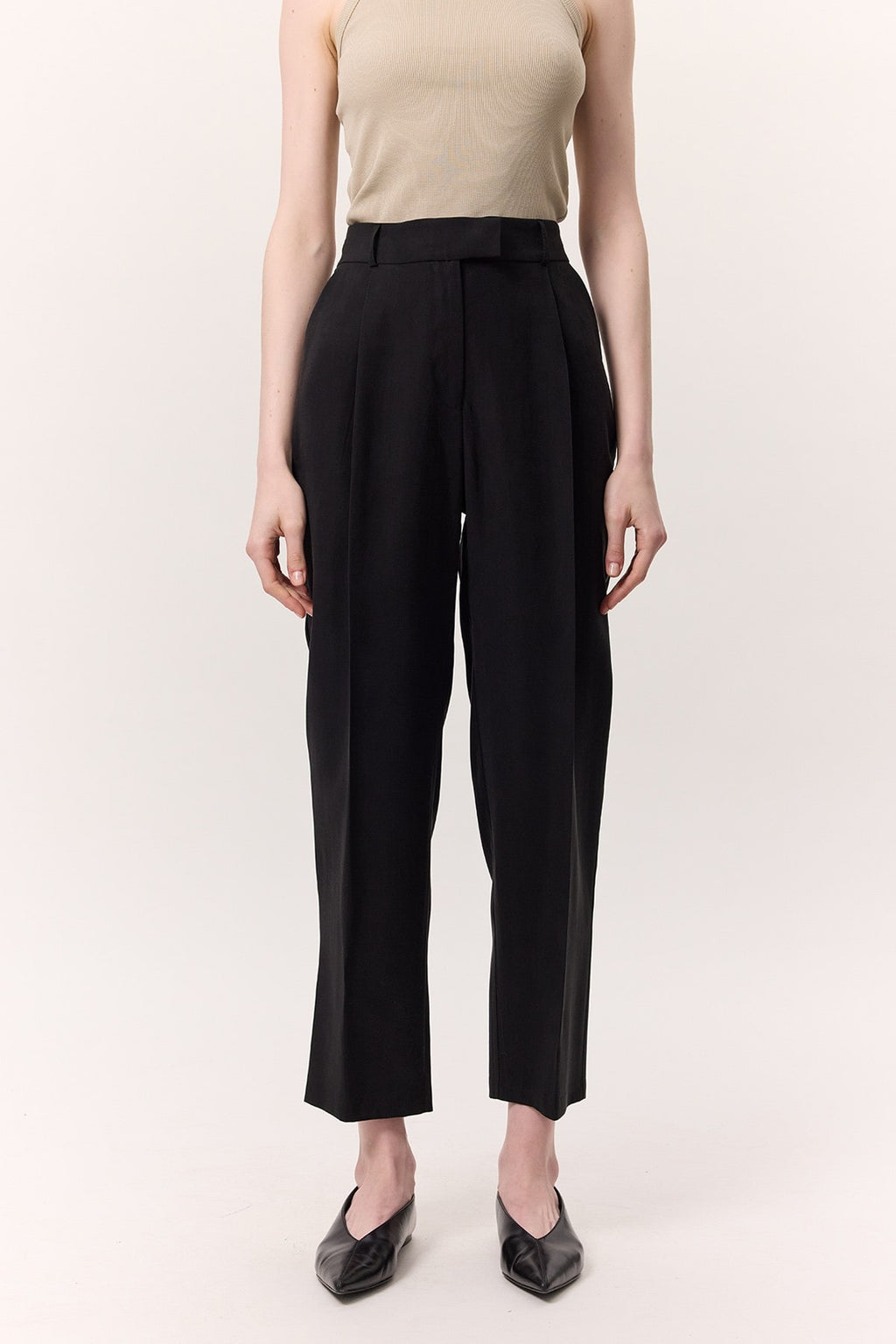 Tencel black suit