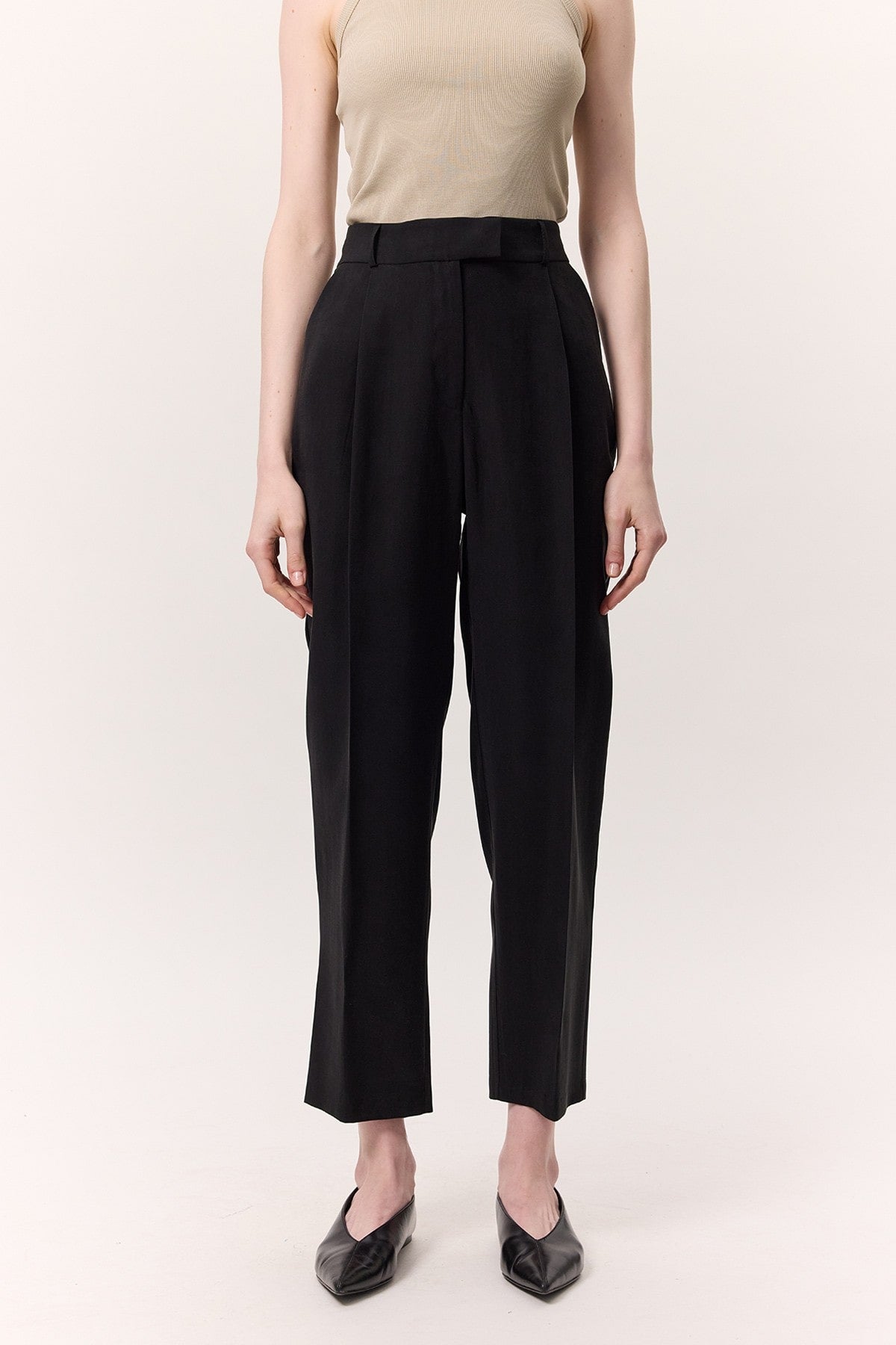 Tencel black suit