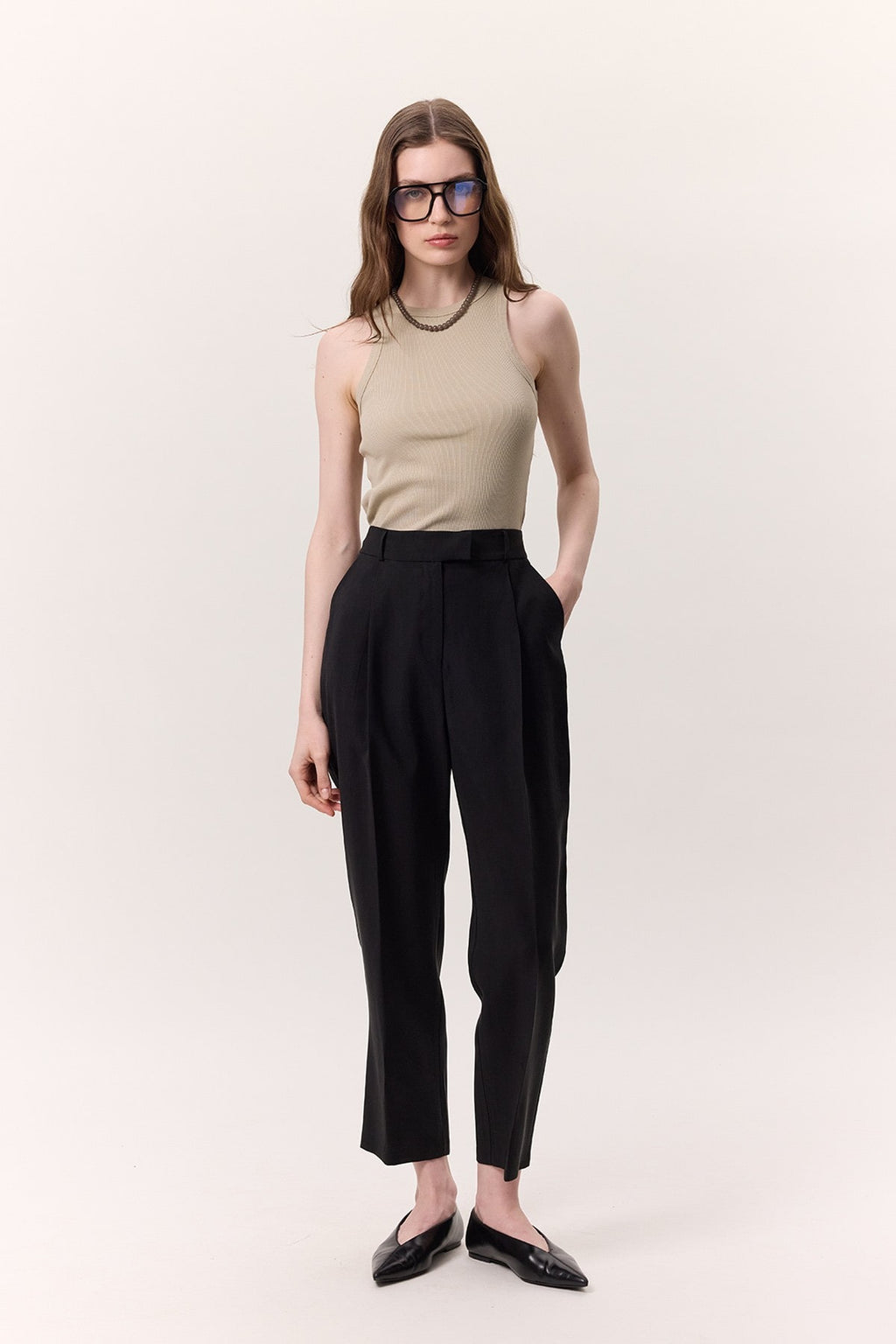 Tencel black suit