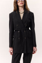 Tencel black suit