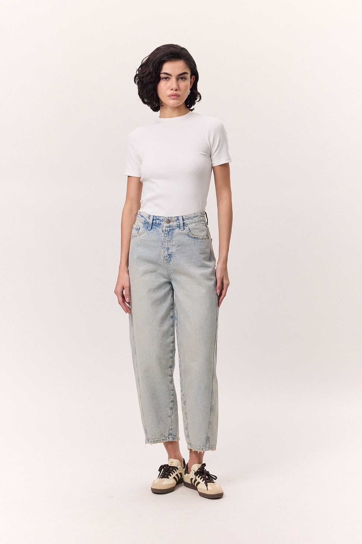 Loose baggy fit jeans light blue