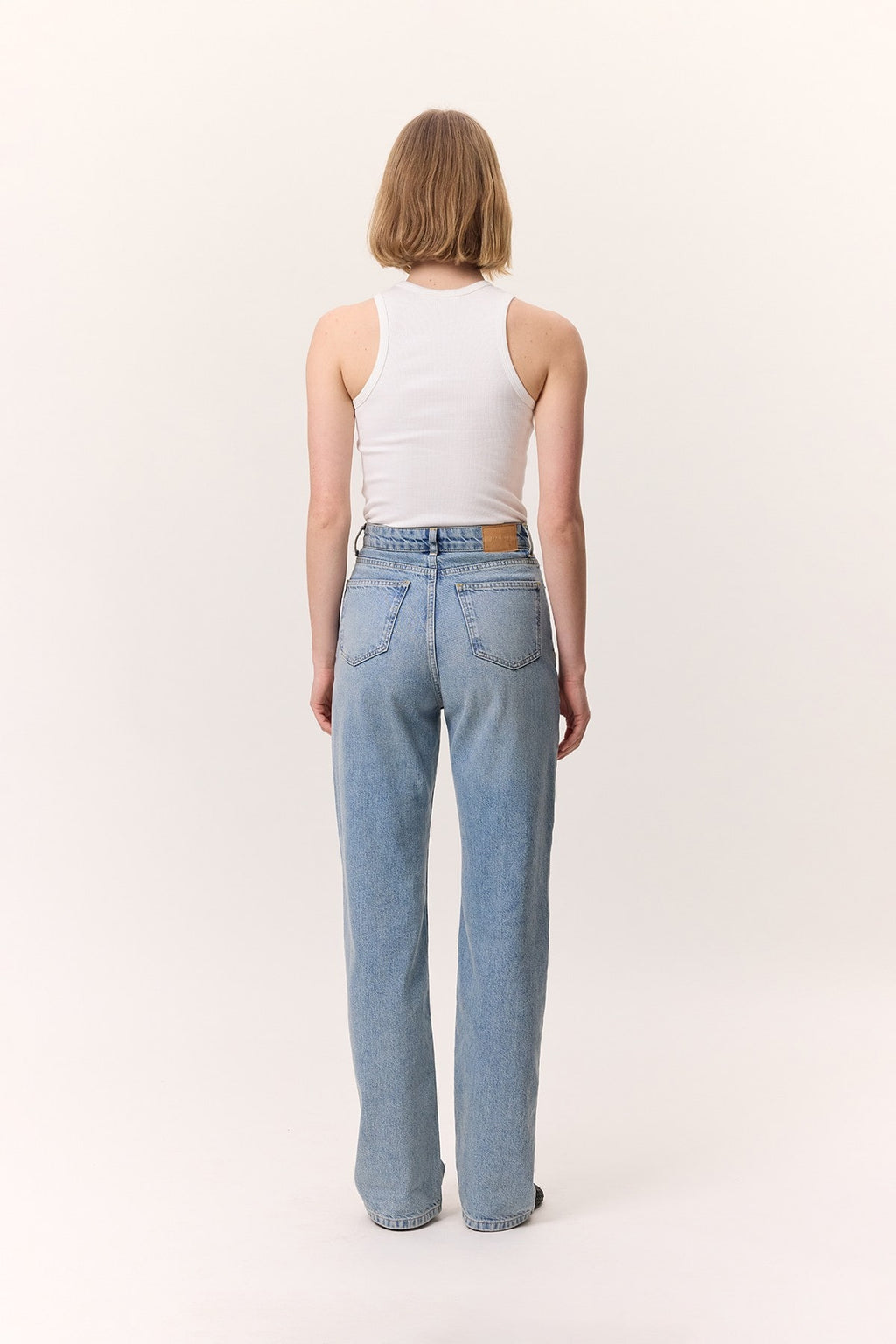 Straight Leg Jeans Blue