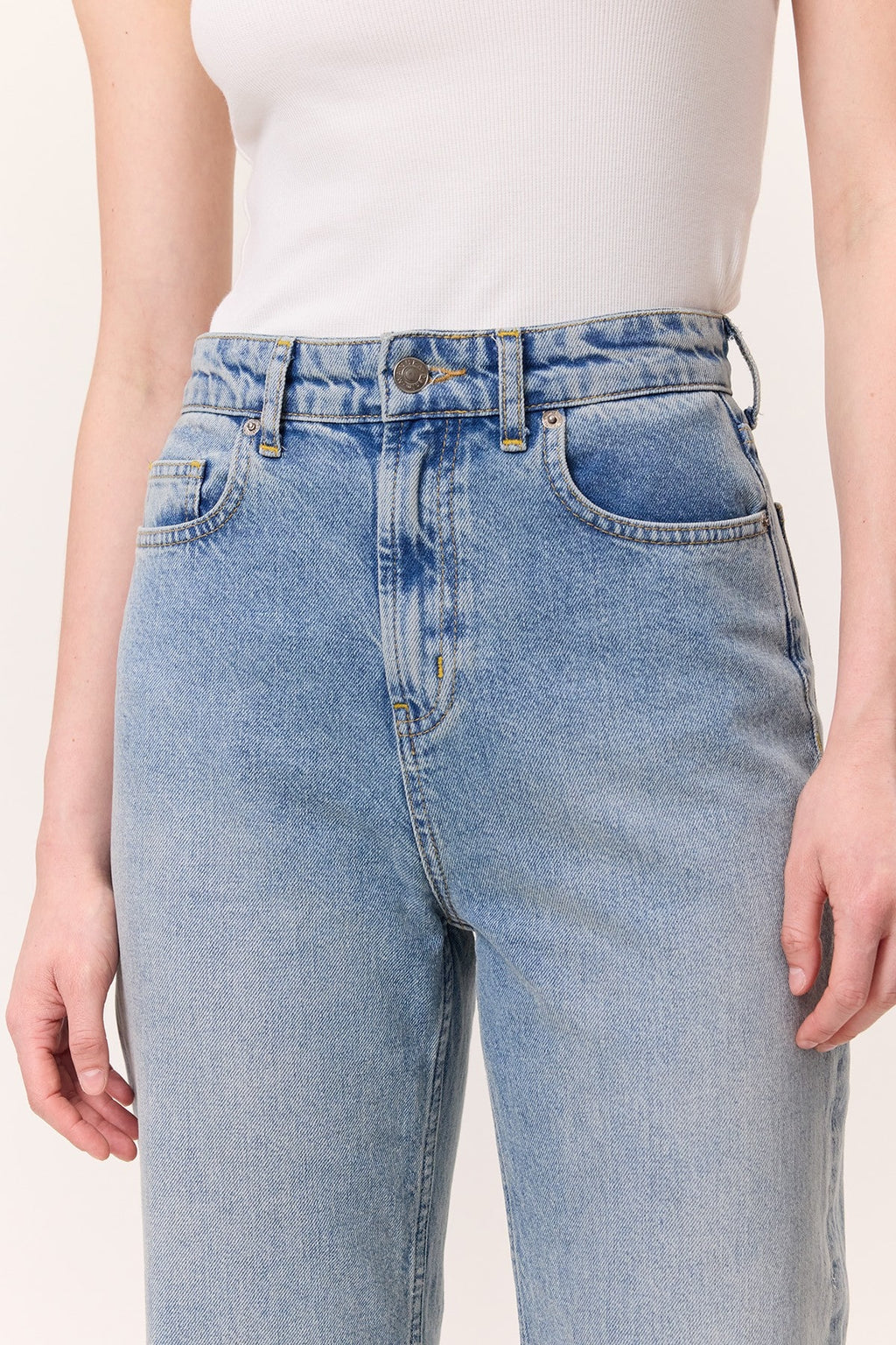 Straight Leg Jeans Blue