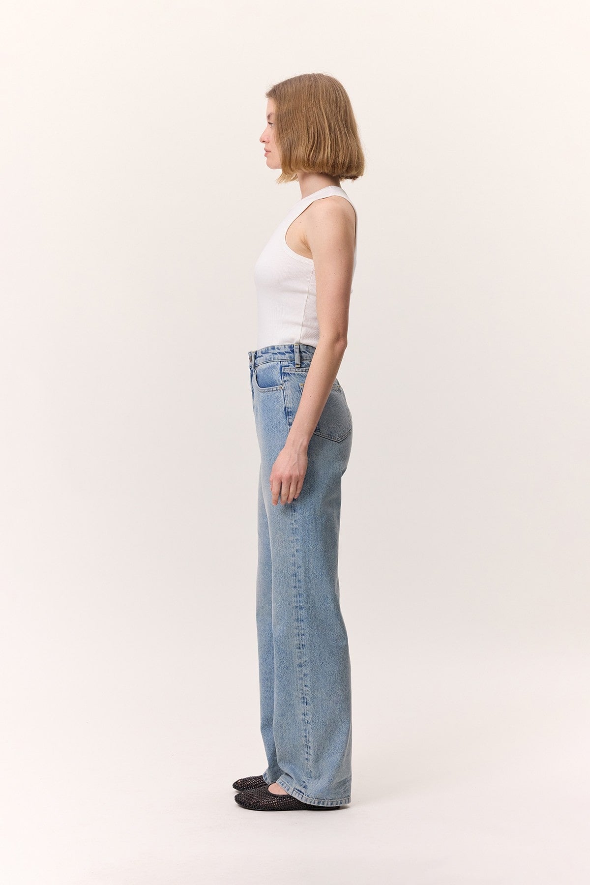 Straight Leg Jeans Blue