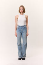 Straight Leg Jeans Blue