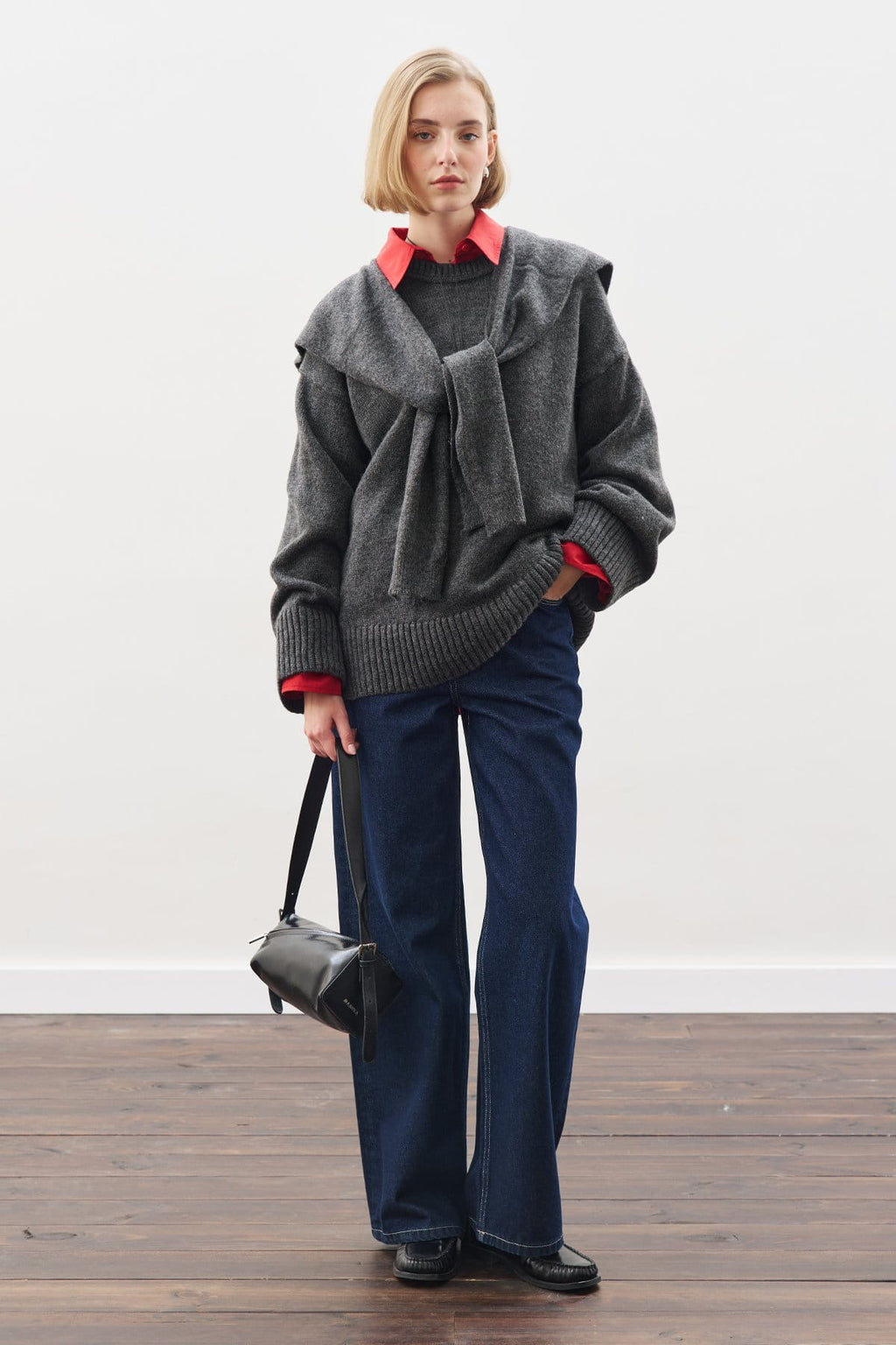 Chunky oversize sweater anthracite