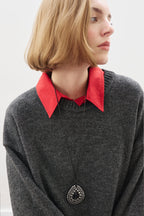 Chunky oversize sweater anthracite