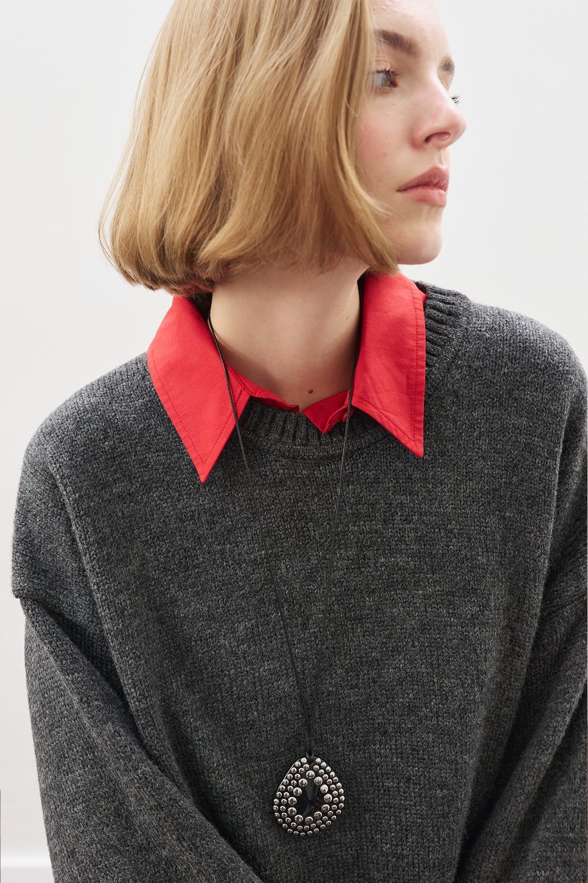 Chunky oversize sweater anthracite