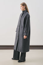 Rai oversize coat navy