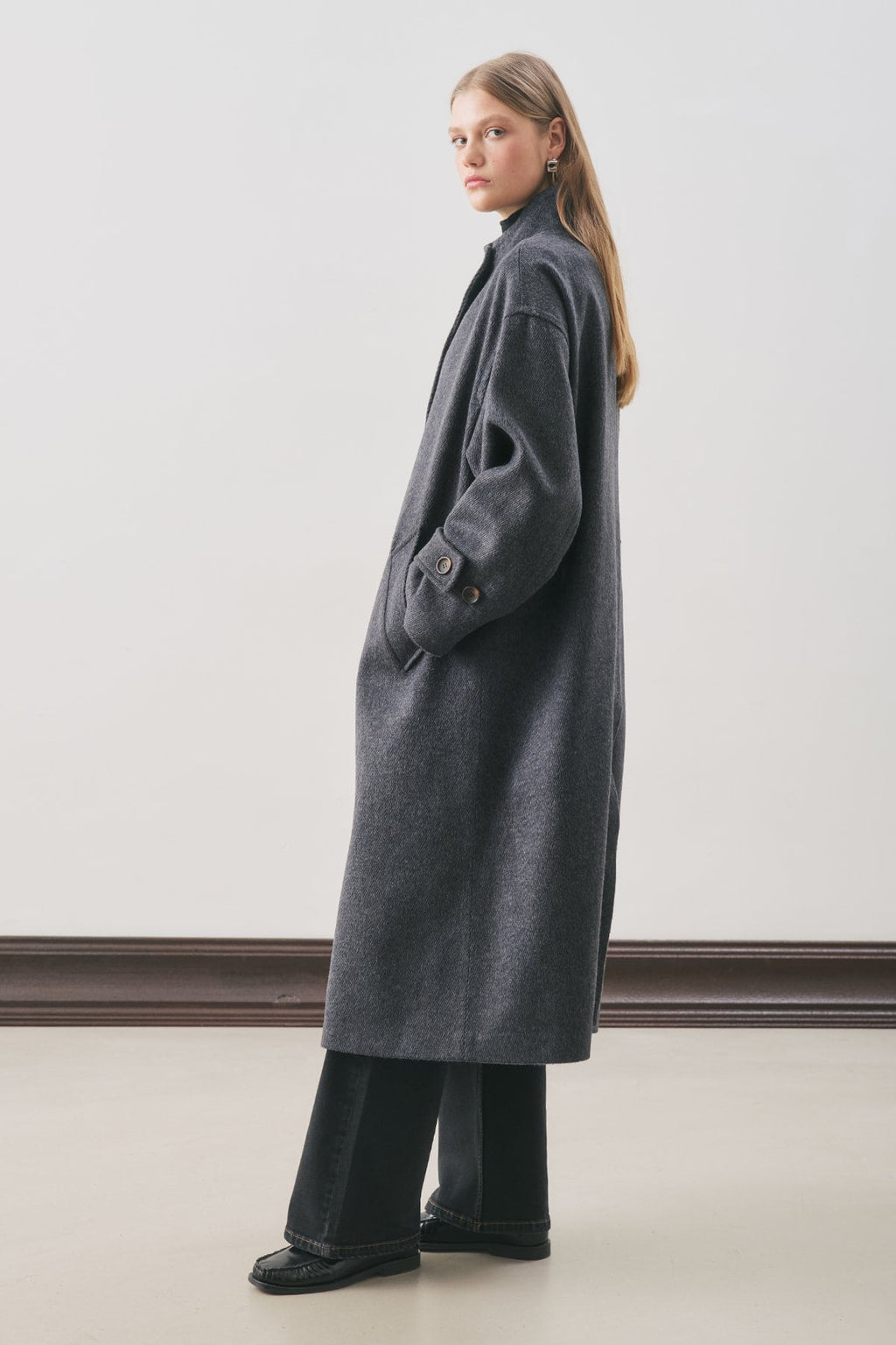 Rai oversize coat navy