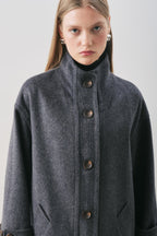 Rai oversize coat navy