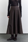 Wide skirt mink with cup detail