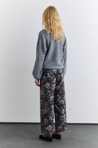 Soft textured sweater light grey