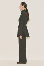 Yui Belted Tailored Suit Brown