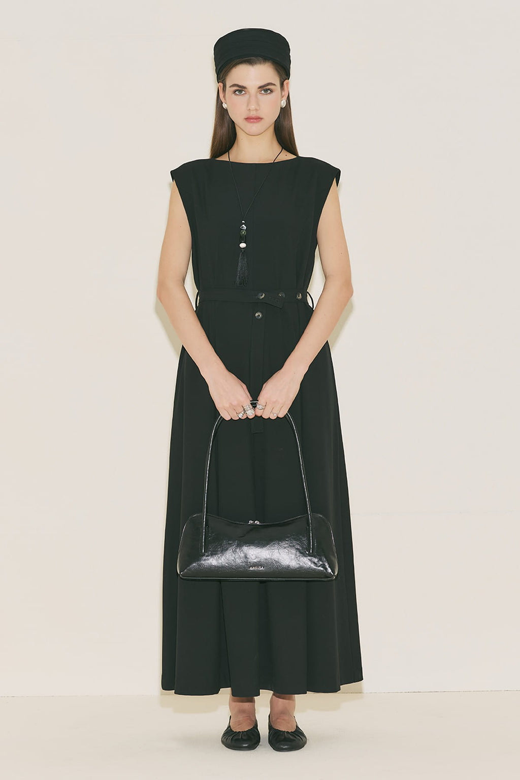 Belt Detailed Dress Black