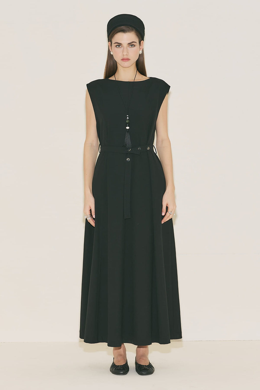 Belt Detailed Dress Black