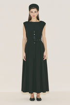 Belt Detailed Dress Black