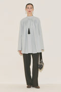 Pleated Tunic Blue