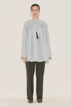 Pleated Tunic Blue