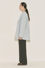 Pleated Tunic Blue