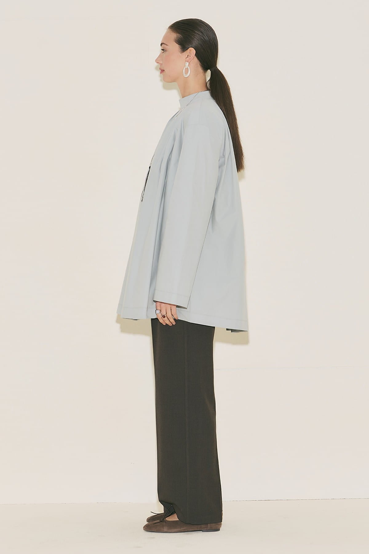 Pleated Tunic Blue