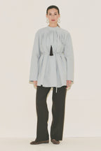 Pleated Tunic Blue