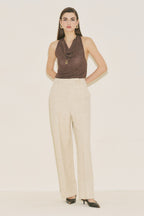 Limited edition wide sleeve trench coat suit beige