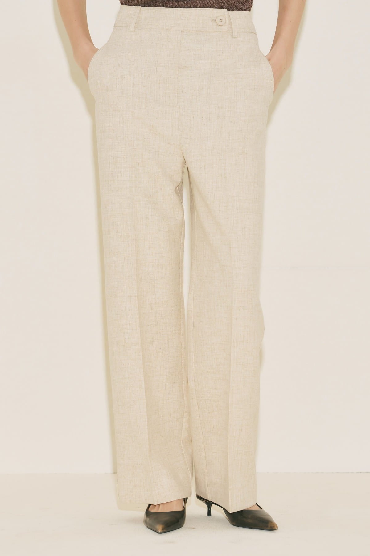 Limited edition wide sleeve trench coat suit beige
