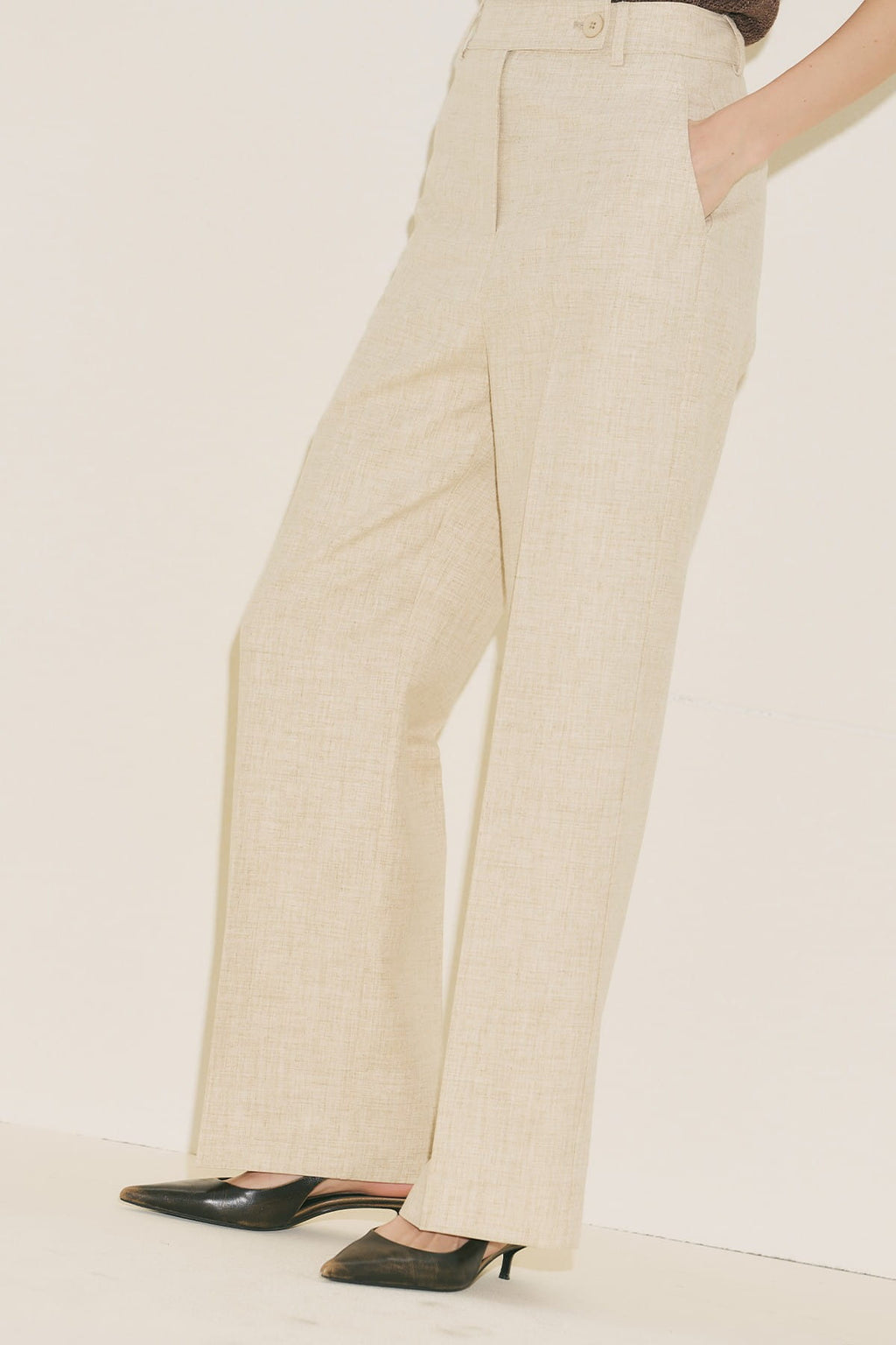 Limited edition wide sleeve trench coat suit beige