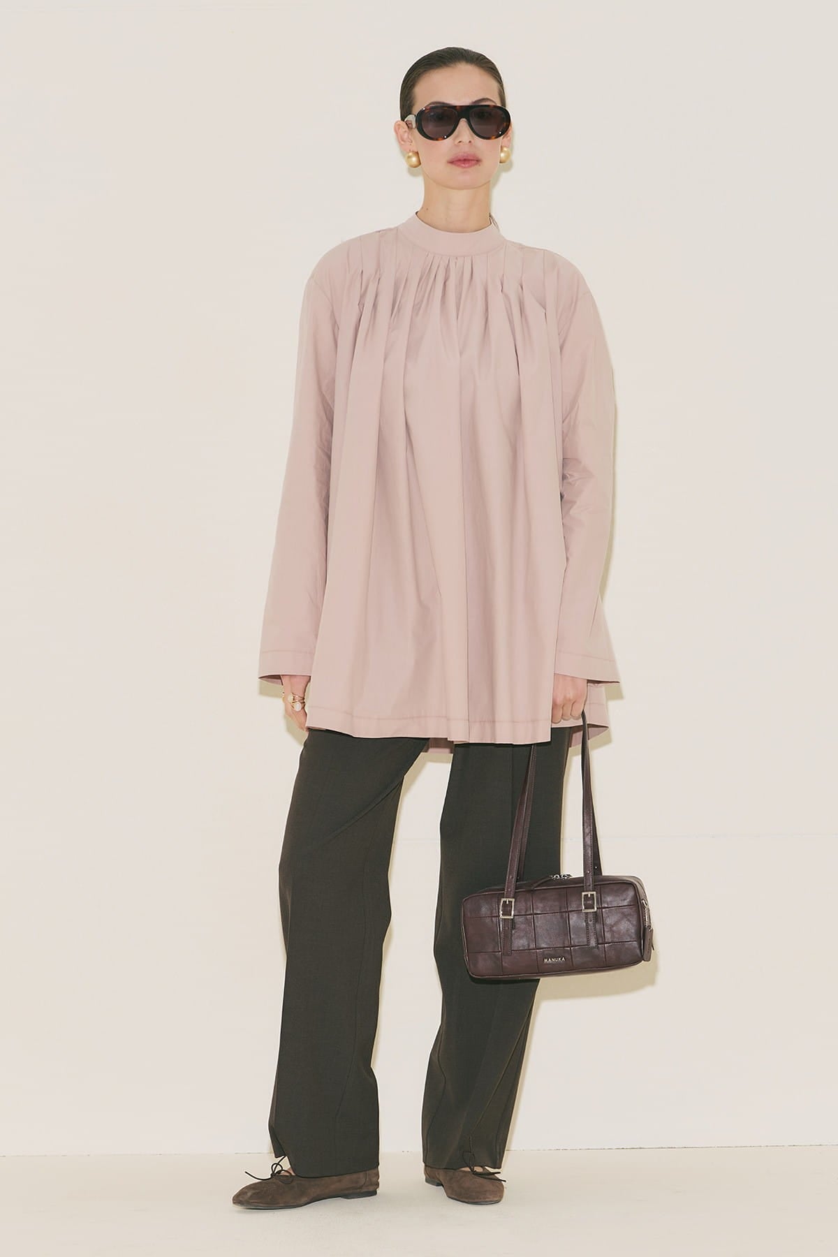 Pleated Tunic Pink