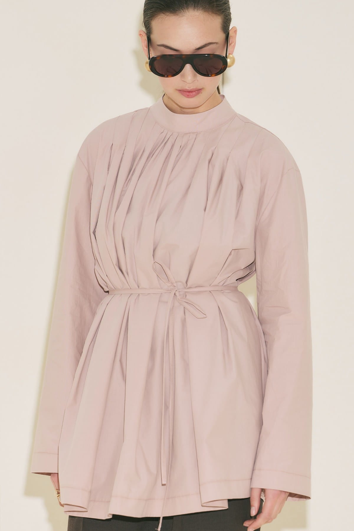 Pleated Tunic Pink