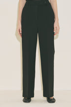 Straight classic trousers black