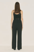 Straight classic trousers black