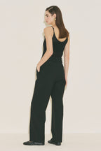 Straight classic trousers black
