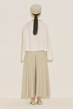 Textured Flowing Blouse Pearl