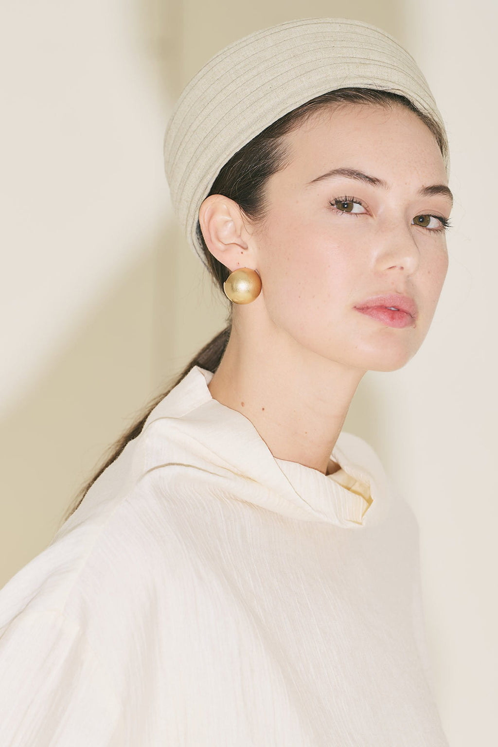 Textured Flowing Blouse Pearl