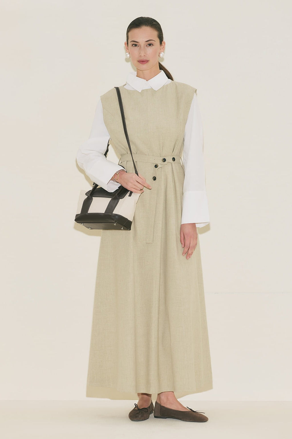 Belt Detailed Dress Green