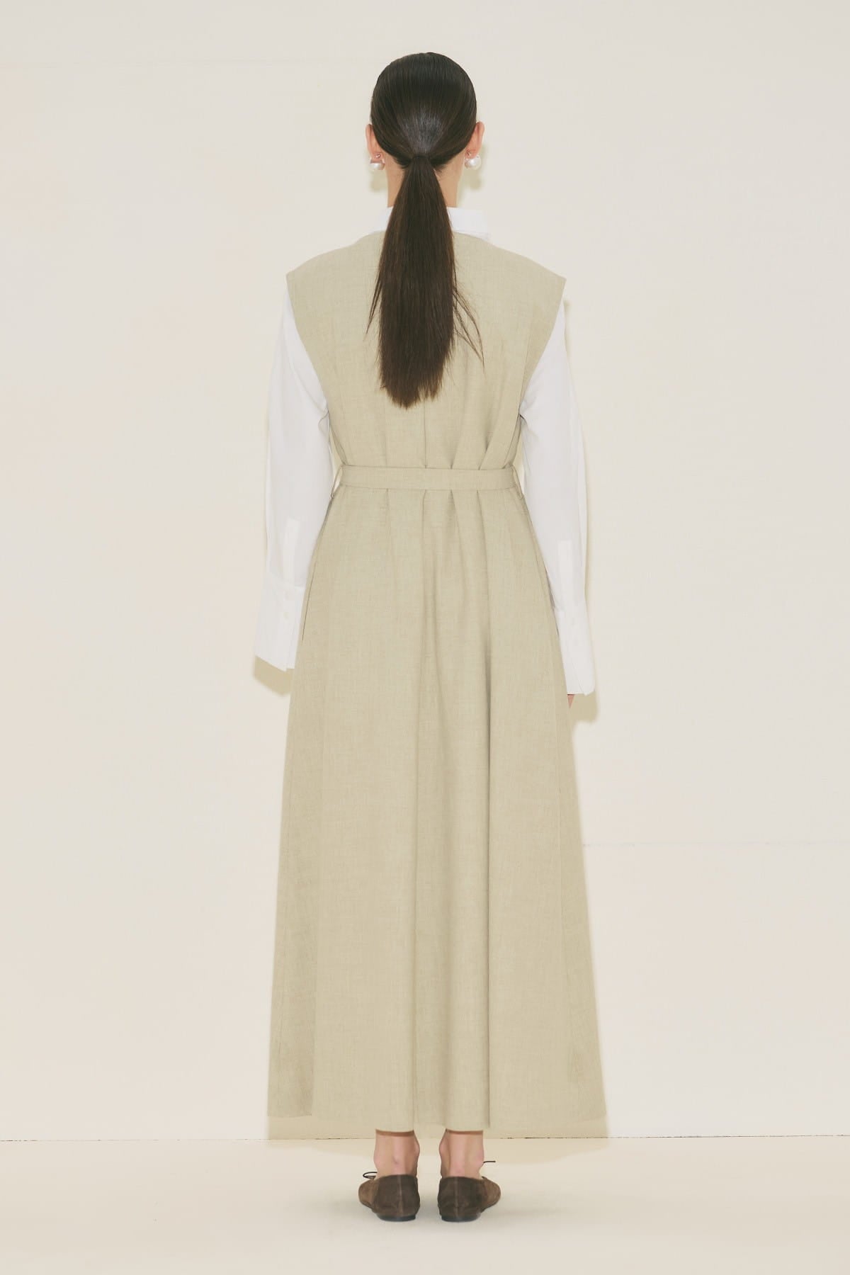 Belt Detailed Dress Green