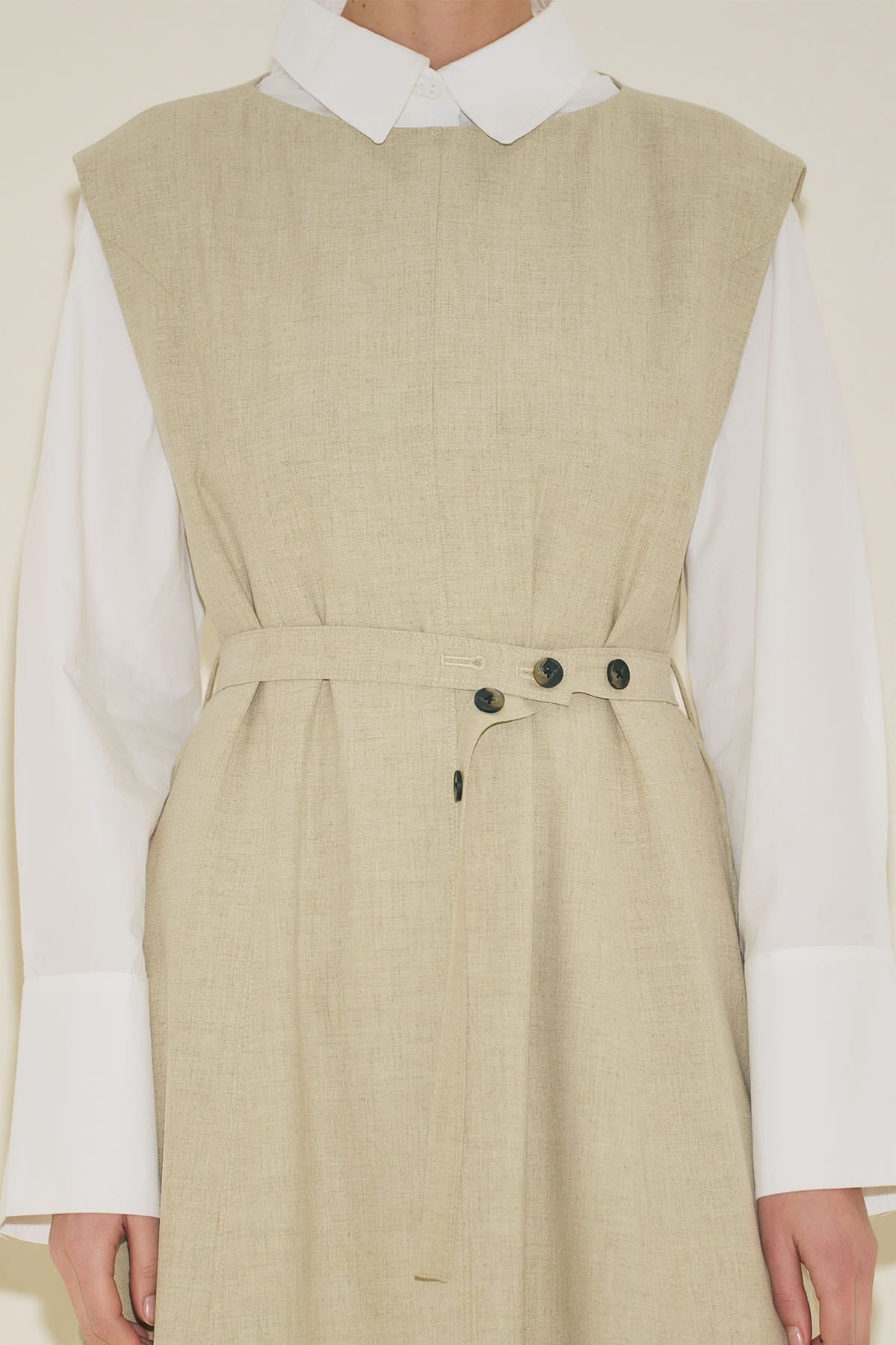 Belt Detailed Dress Green
