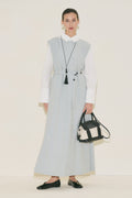 Belt Detailed Dress Blue