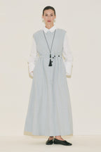 Belt Detailed Dress Blue